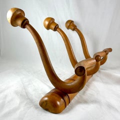 Porte-manteau et porte-chapeau en bentwood Art Nouveau français