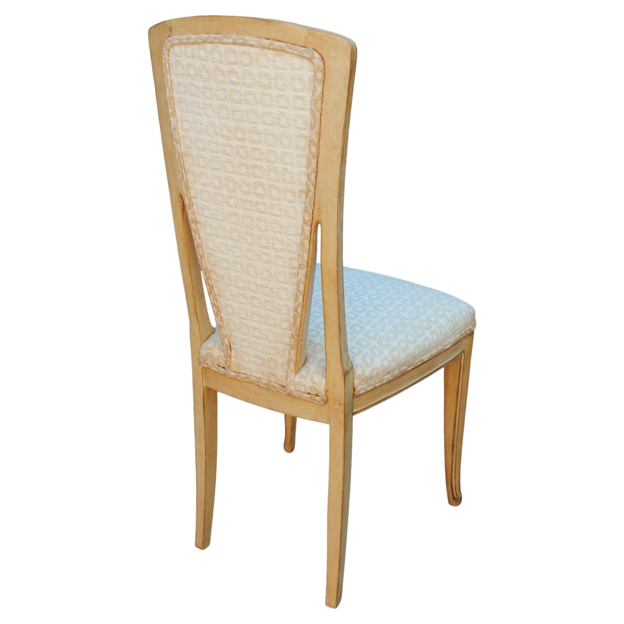 Upholstery French Art Nouveau Boucle' Dining Chairs after Louis Majorelle  For Sale