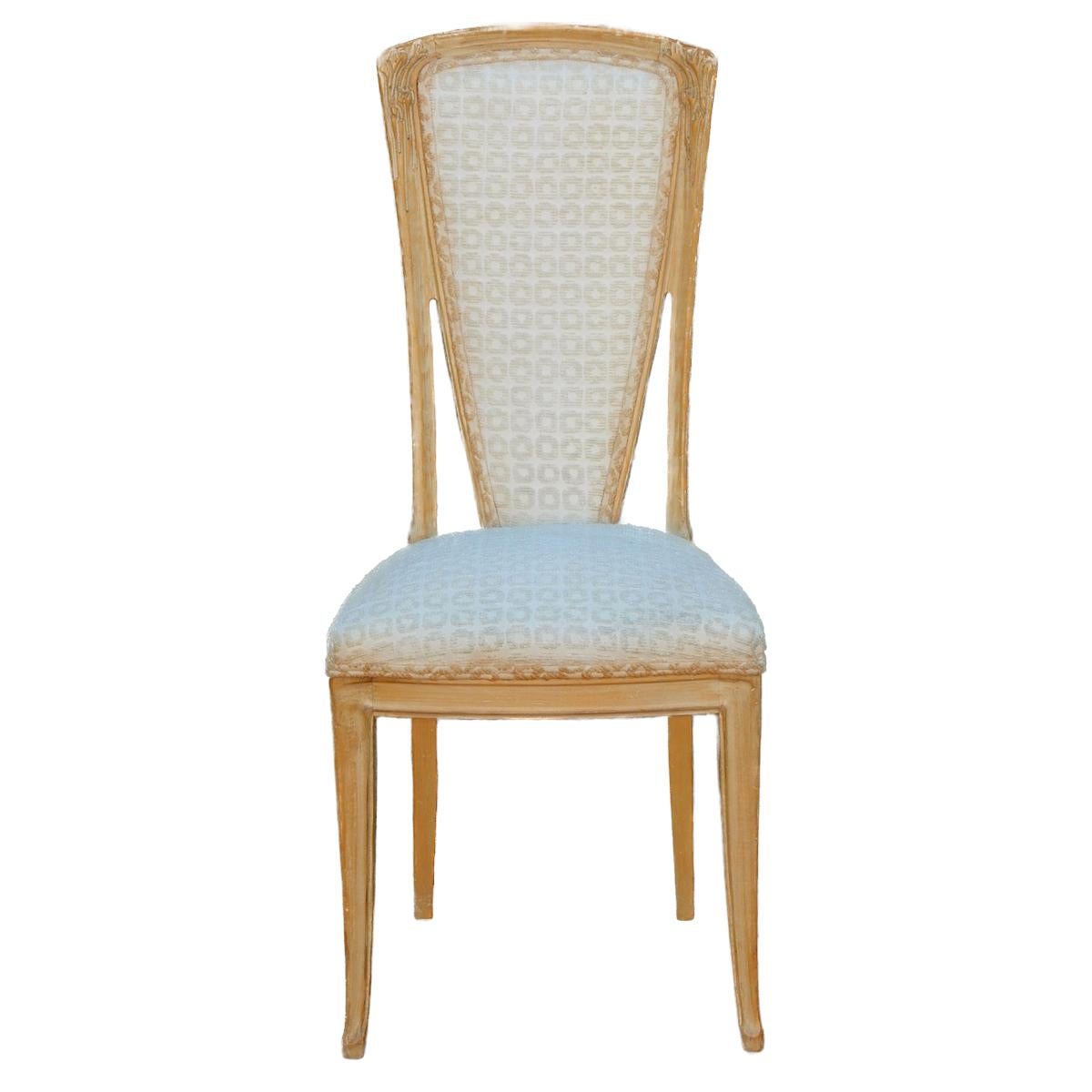 French Art Nouveau Boucle' Dining Chairs after Louis Majorelle  For Sale 2
