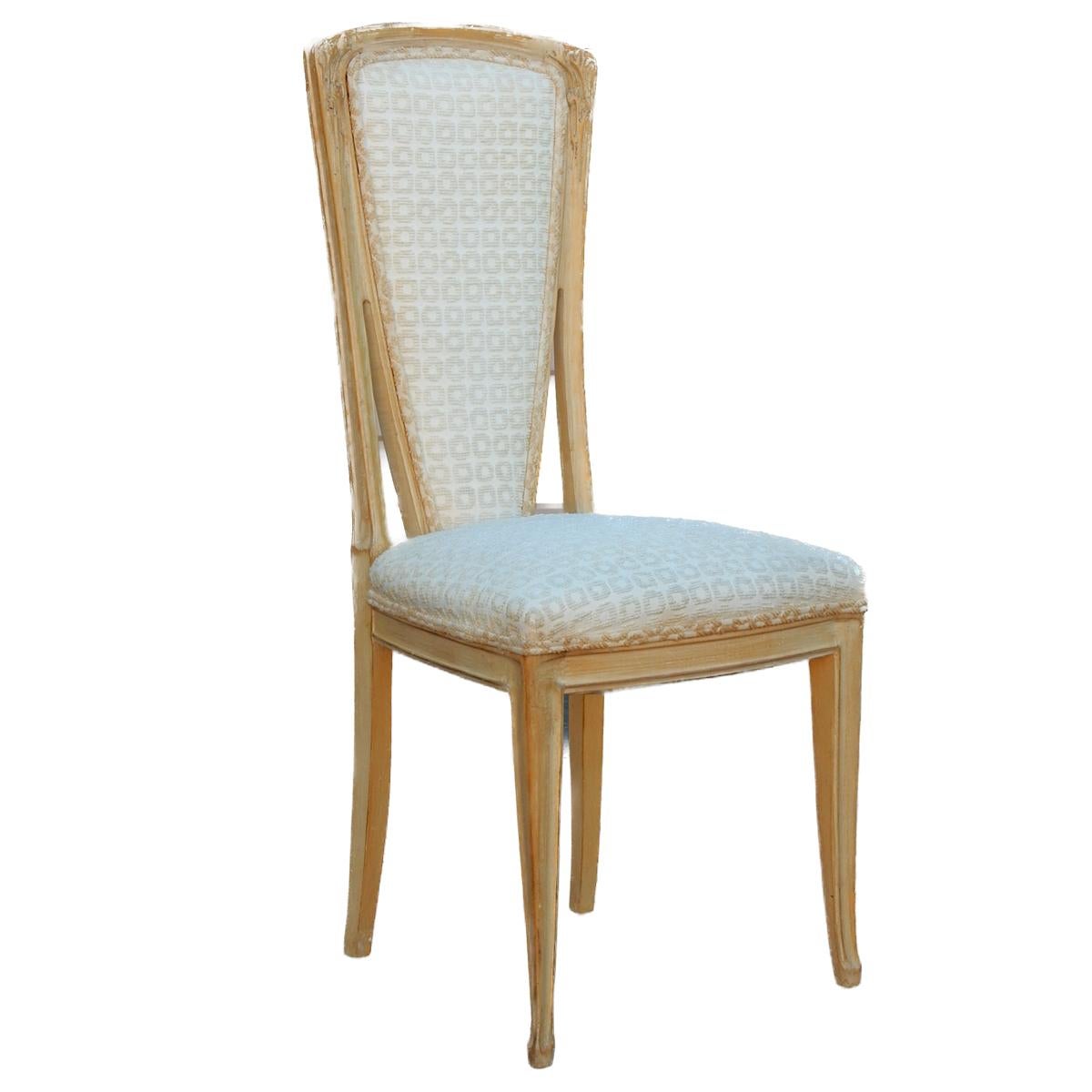 French Art Nouveau Boucle' Dining Chairs after Louis Majorelle  For Sale 3