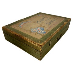French Art Nouveau Bourgeois Aine-Paris Paint Box Set, Circa 1910's