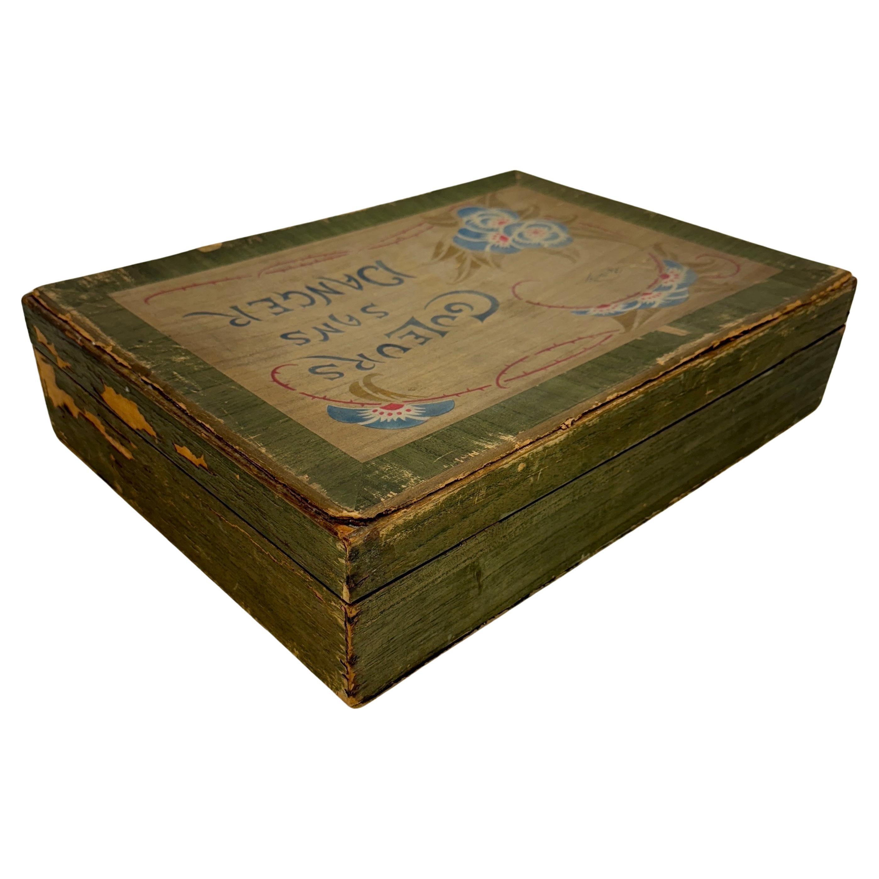 Hand-Crafted French Art Nouveau Bourgeois Aine-Paris Paint Box Set, Circa 1910's For Sale