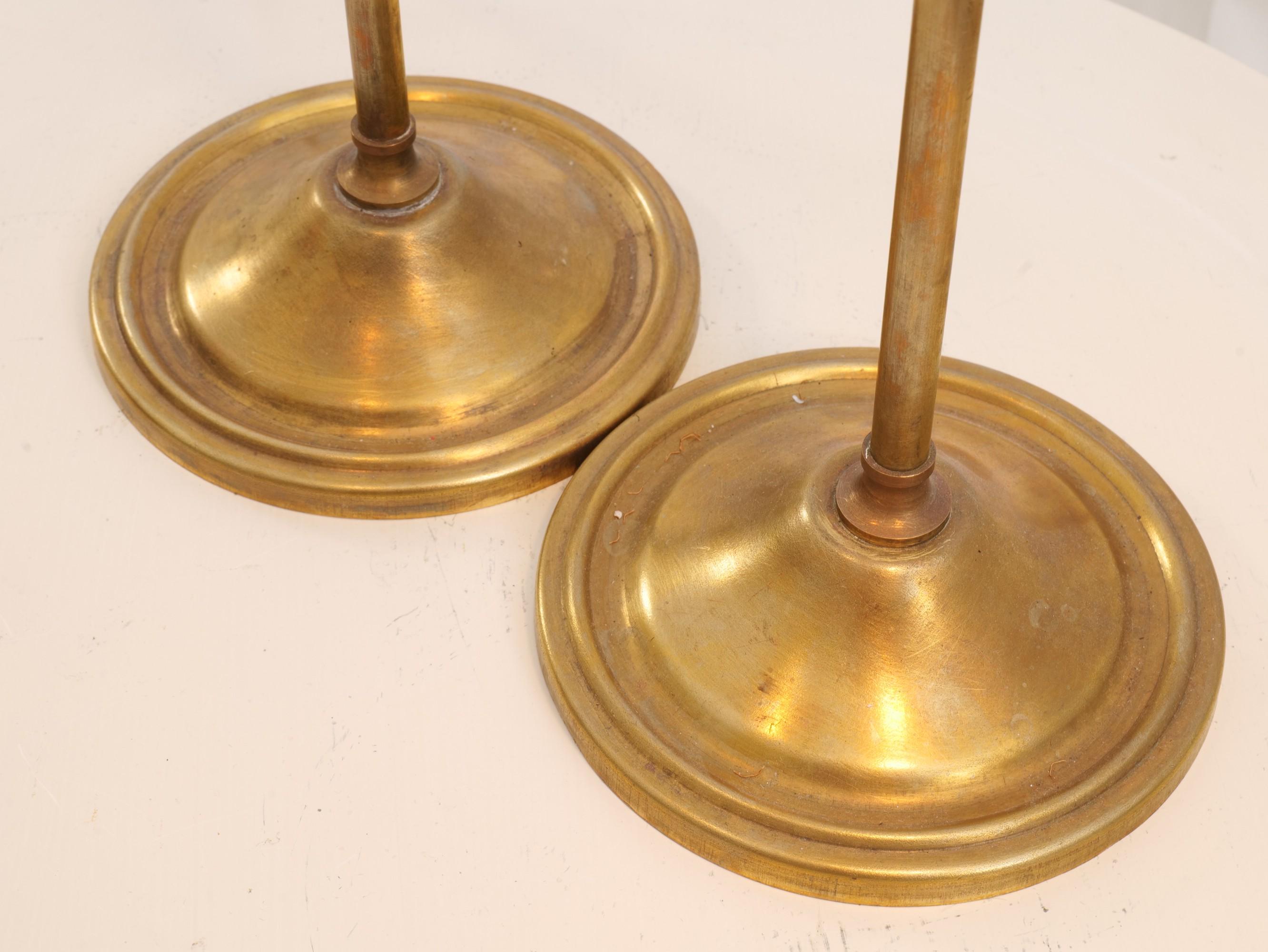 french art nouveau brass lamps from 1920s 2