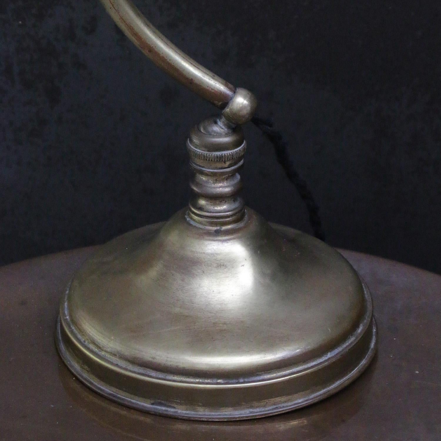 French Art Nouveau Brass Table Desk Light Piano Lamp 4