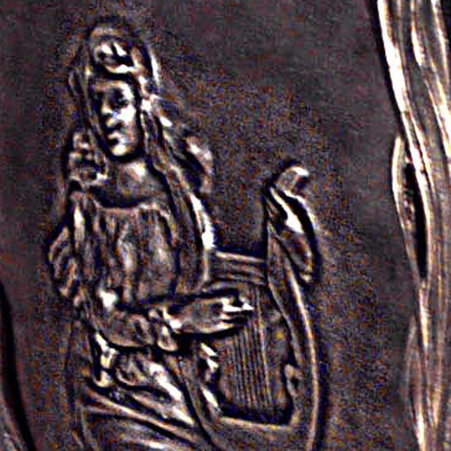 Dorato French Art Nouveau Bronze and Gilt Le Normand Vase in vendita