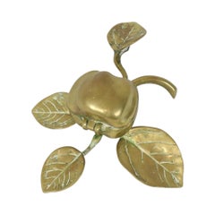 French Art Nouveau Bronze Apple-Shaped Jewelry Box/Ashtray, 1920s