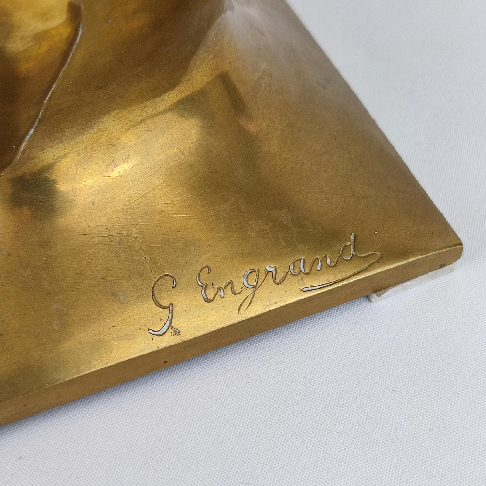 Bol en bronze Art Nouveau français de George Engrand en vente 4
