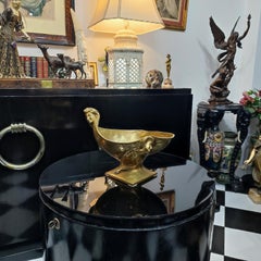 Ciotola in bronzo Art Nouveau francese di Georges Engrand