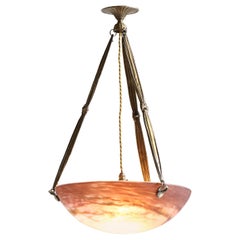 French Art Nouveau Bronze Chandelier by Muller Frères Luneville, 1919 French Art Nouveau Bronze Chandelier by Muller Frères Luneville, 1919