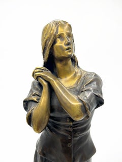French Art Nouveau Bronze Sculpture by François‑Raoul Larche