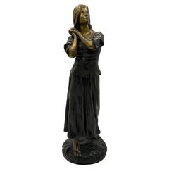 French Art Nouveau Bronze Sculpture by François‑Raoul Larche
