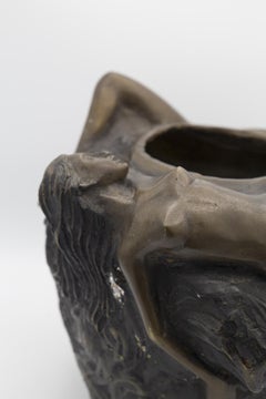 French Art Nouveau Bronze Vase