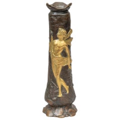Vase en bronze Art nouveau français:: fonderie Louchet:: vers 1900