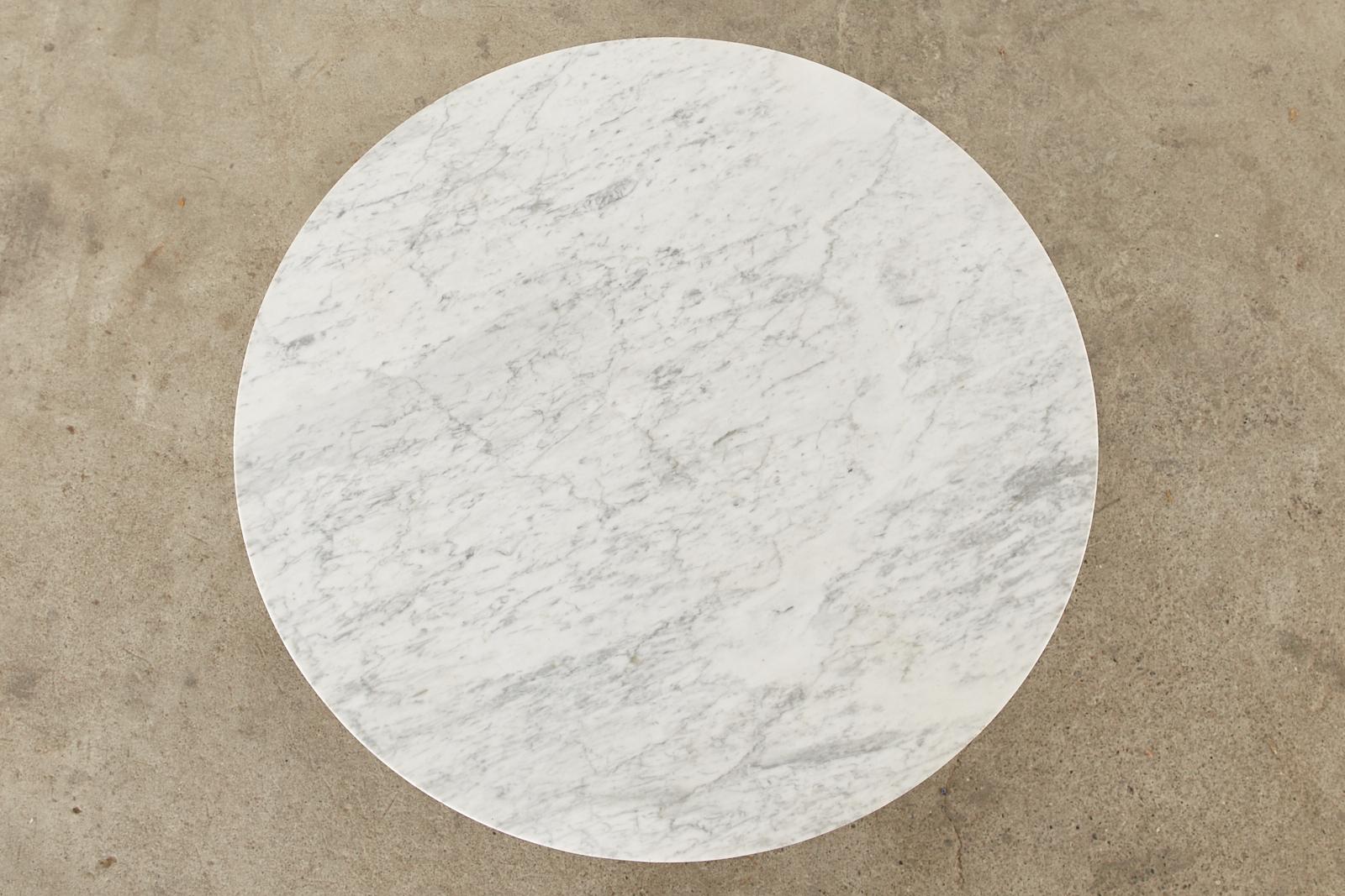 round marble garden table