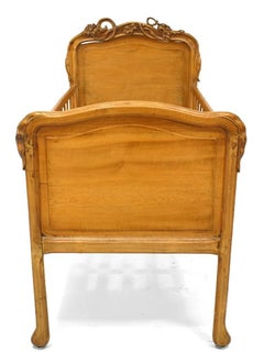 French Art Nouveau Fruitwood Crib