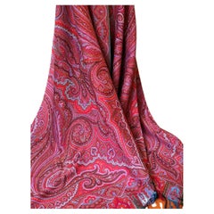 Used French Art Nouveau Cashmere Shawl In The Taste Of Antony Berrus Circa 1880