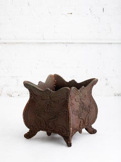 French Art Nouveau Cast-Iron Planter