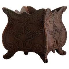 French Art Nouveau Cast-Iron Planter
