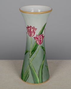 French Art Nouveau Ceramic Tulip Vase