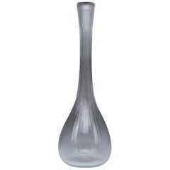 Vintage French Art Nouveau Clear Glass Vase by Daum, France, 1970s