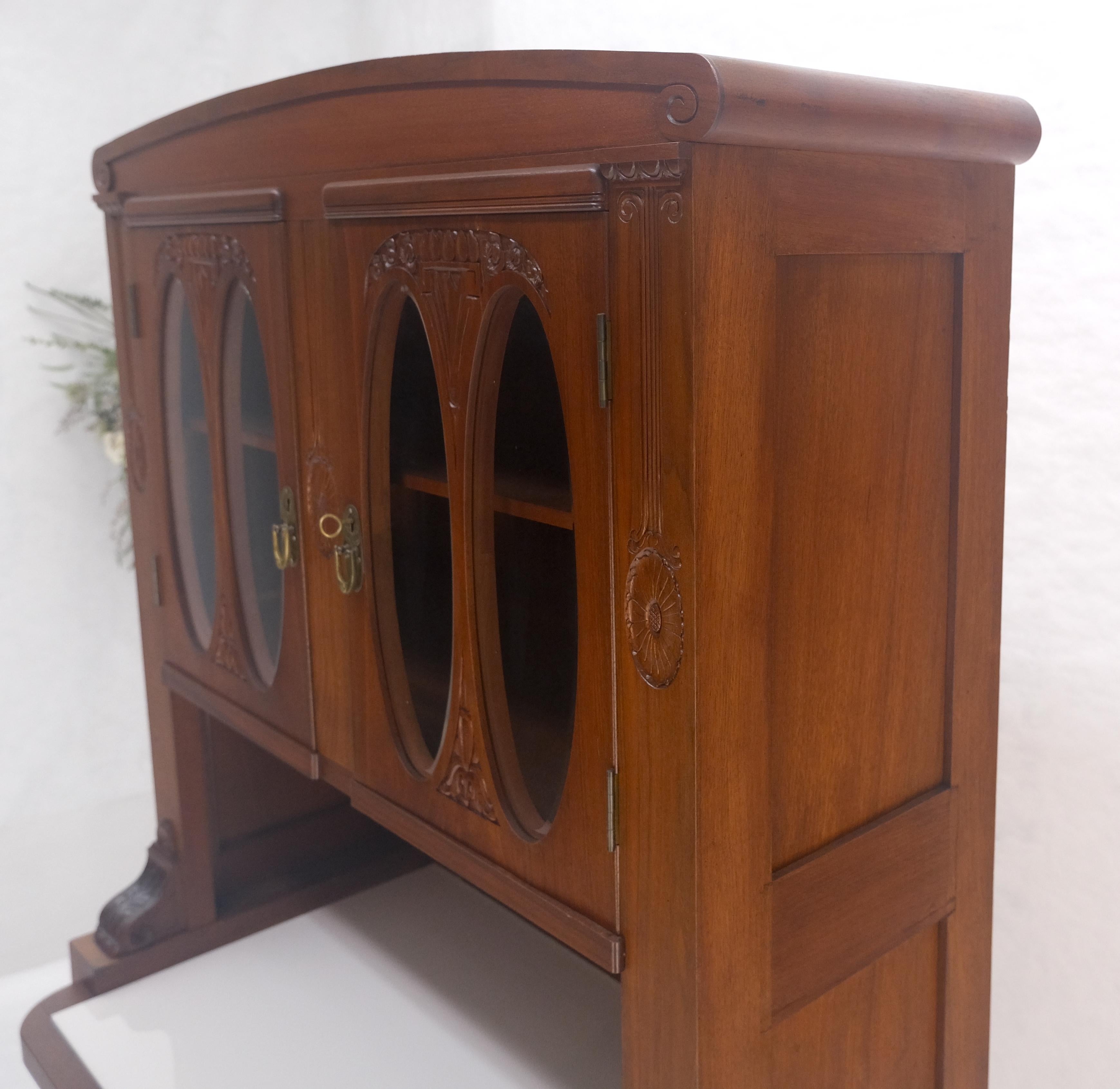 Credenza francese Art Nouveau Deco in legno di noce e radica, alta 78