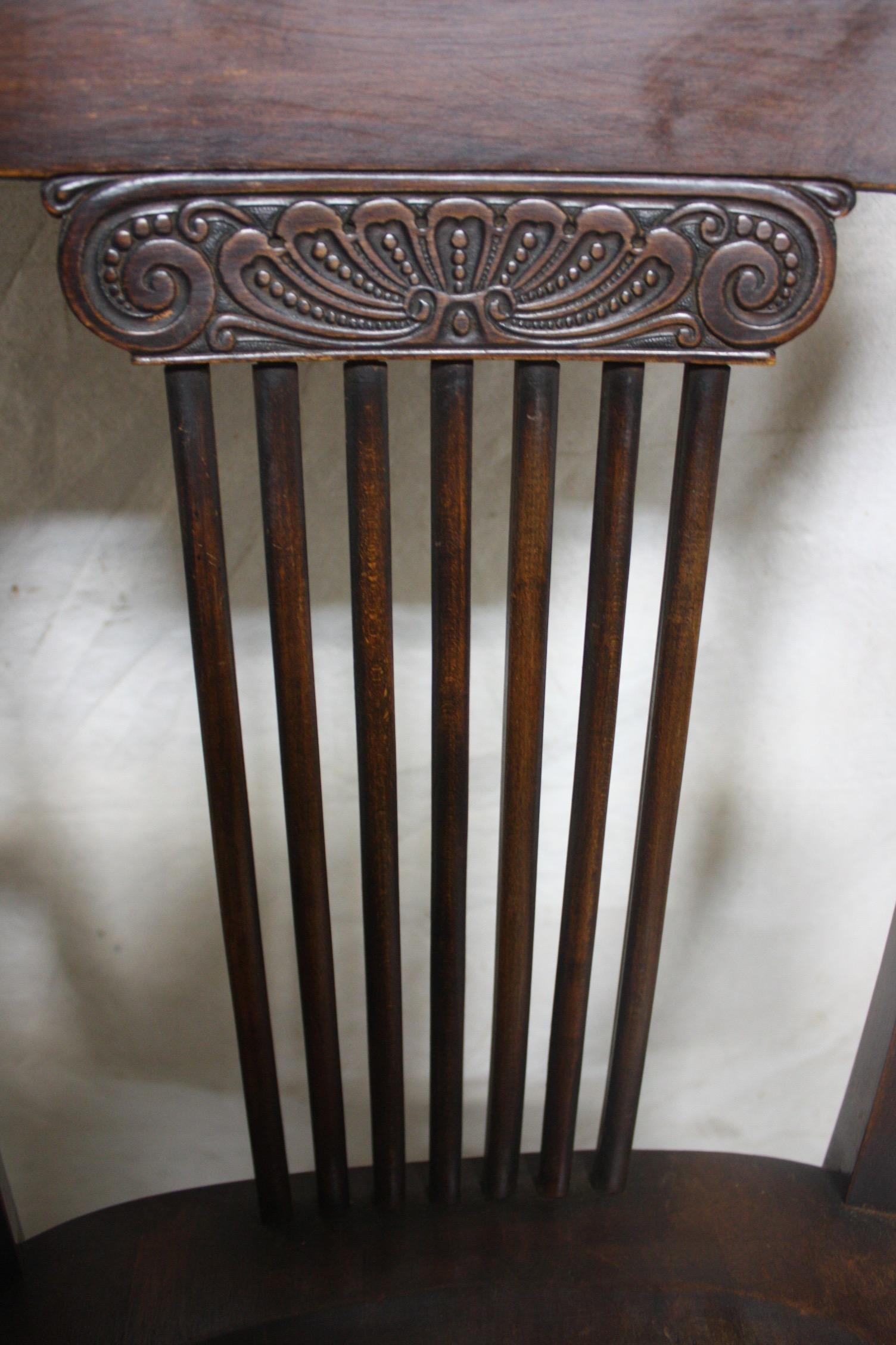 French Art Nouveau Desk Chair 1