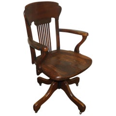 French Art Nouveau Desk Chair