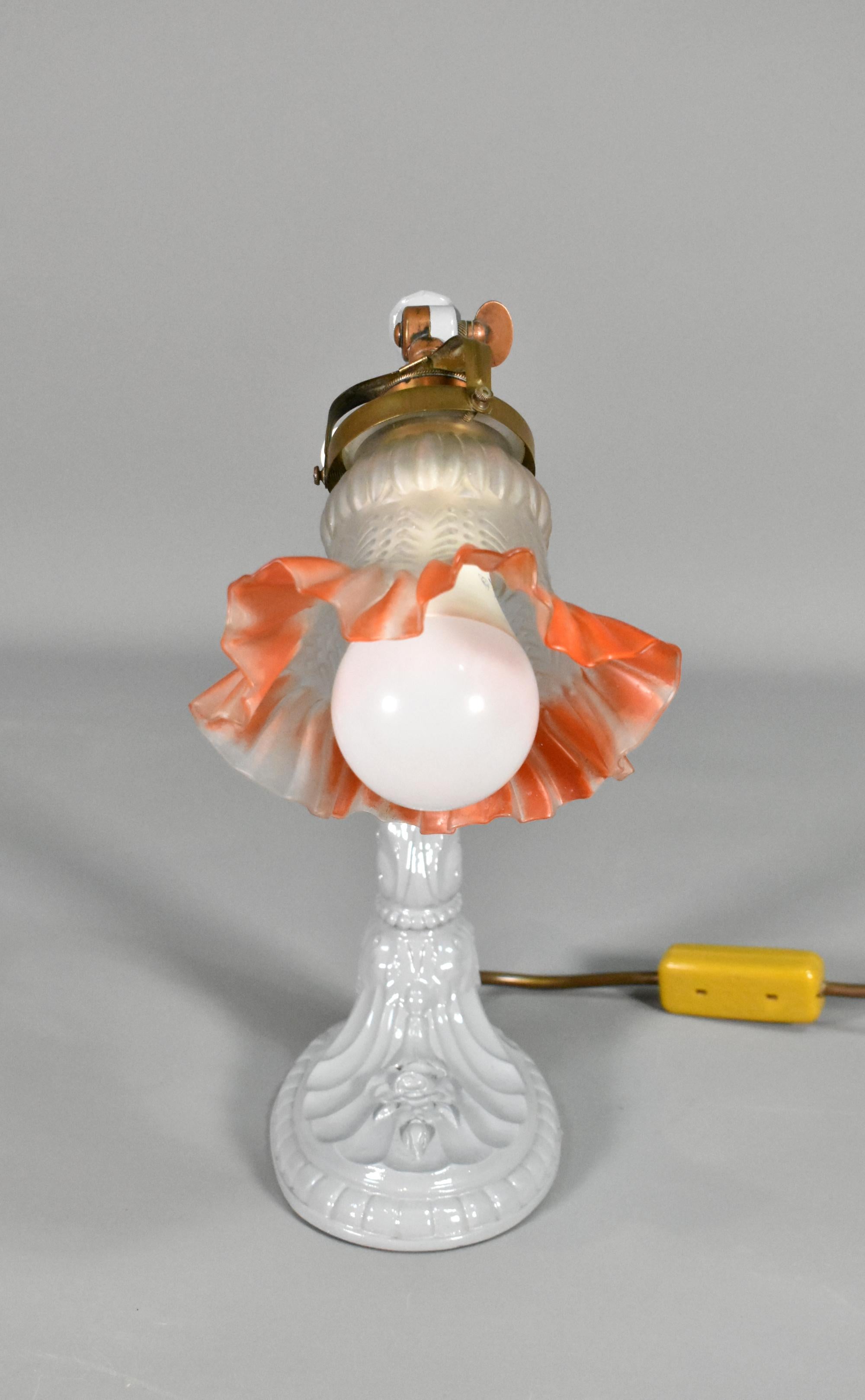 Französische Jugendstil-Schreibtischlampe (Art nouveau) im Angebot