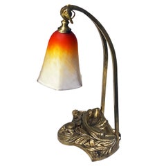 Lampada da tavolo francese in stile Art Nouveau di Charles Schneider, 1920 ca.