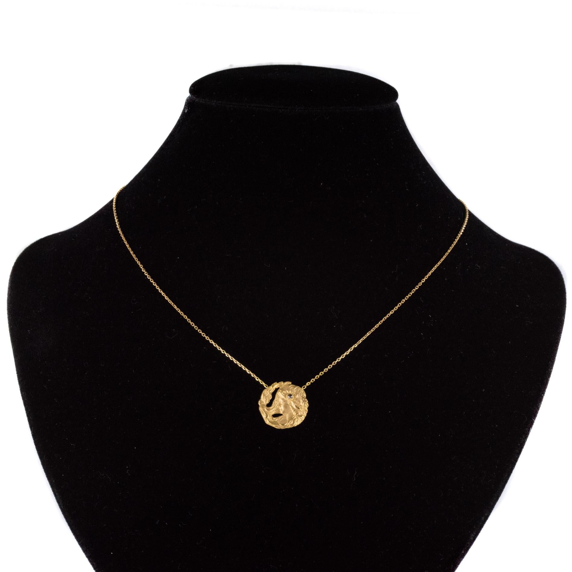 french medallion necklace