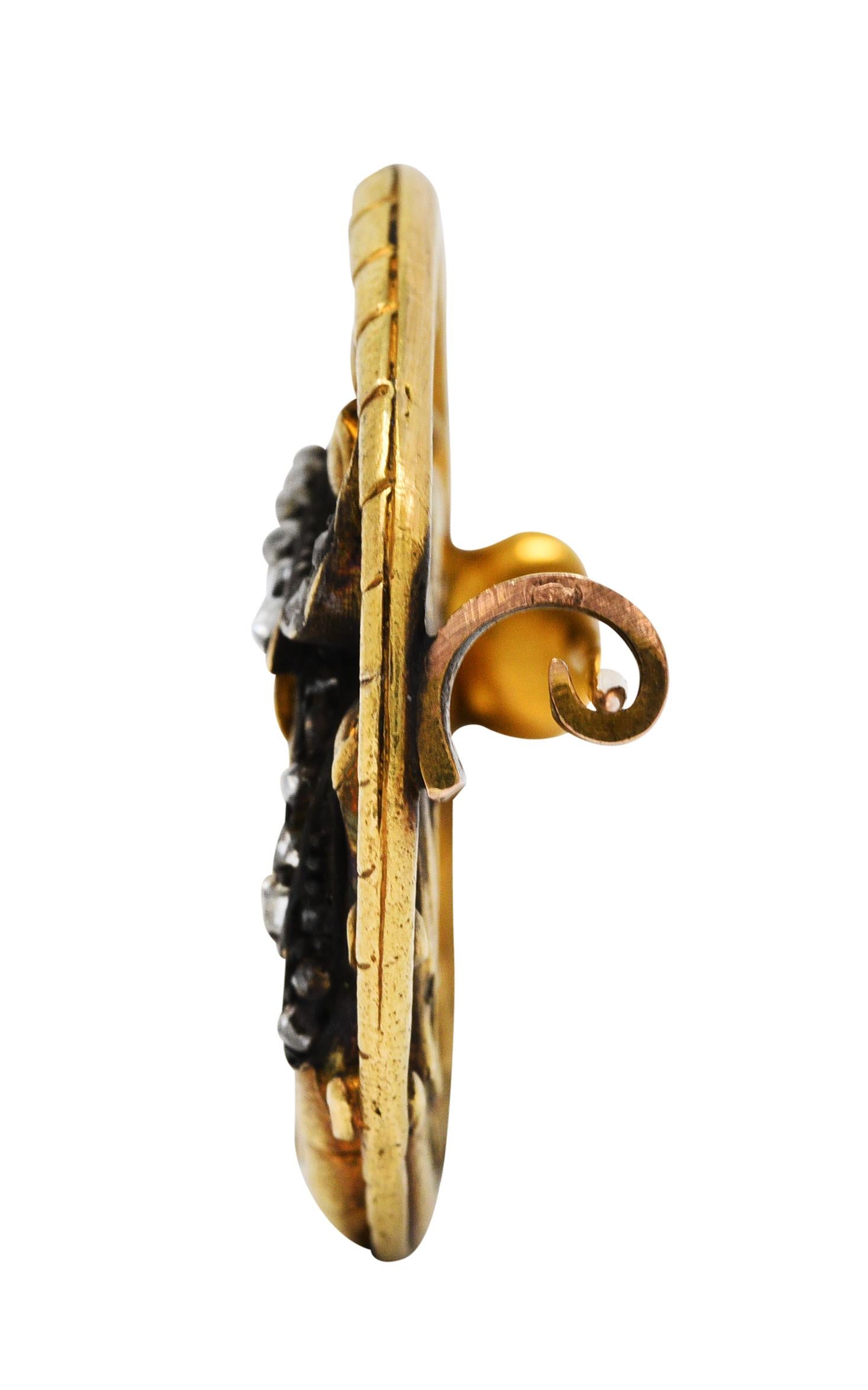 gold dragon brooch