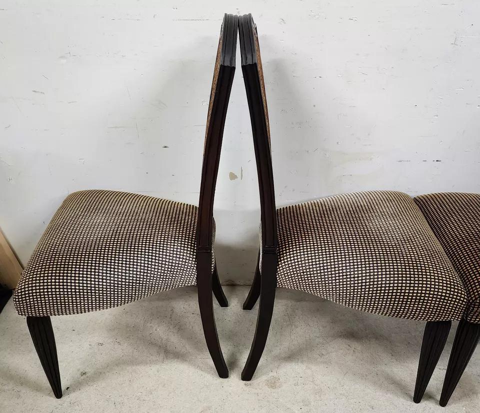 Sedie da pranzo francesi in stile Art Nouveau a doppia anfora, set di 4 pezzi in vendita 8