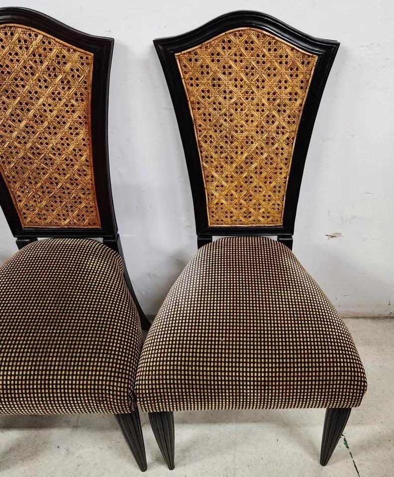 Fine XX secolo Sedie da pranzo francesi in stile Art Nouveau a doppia anfora, set di 4 pezzi in vendita