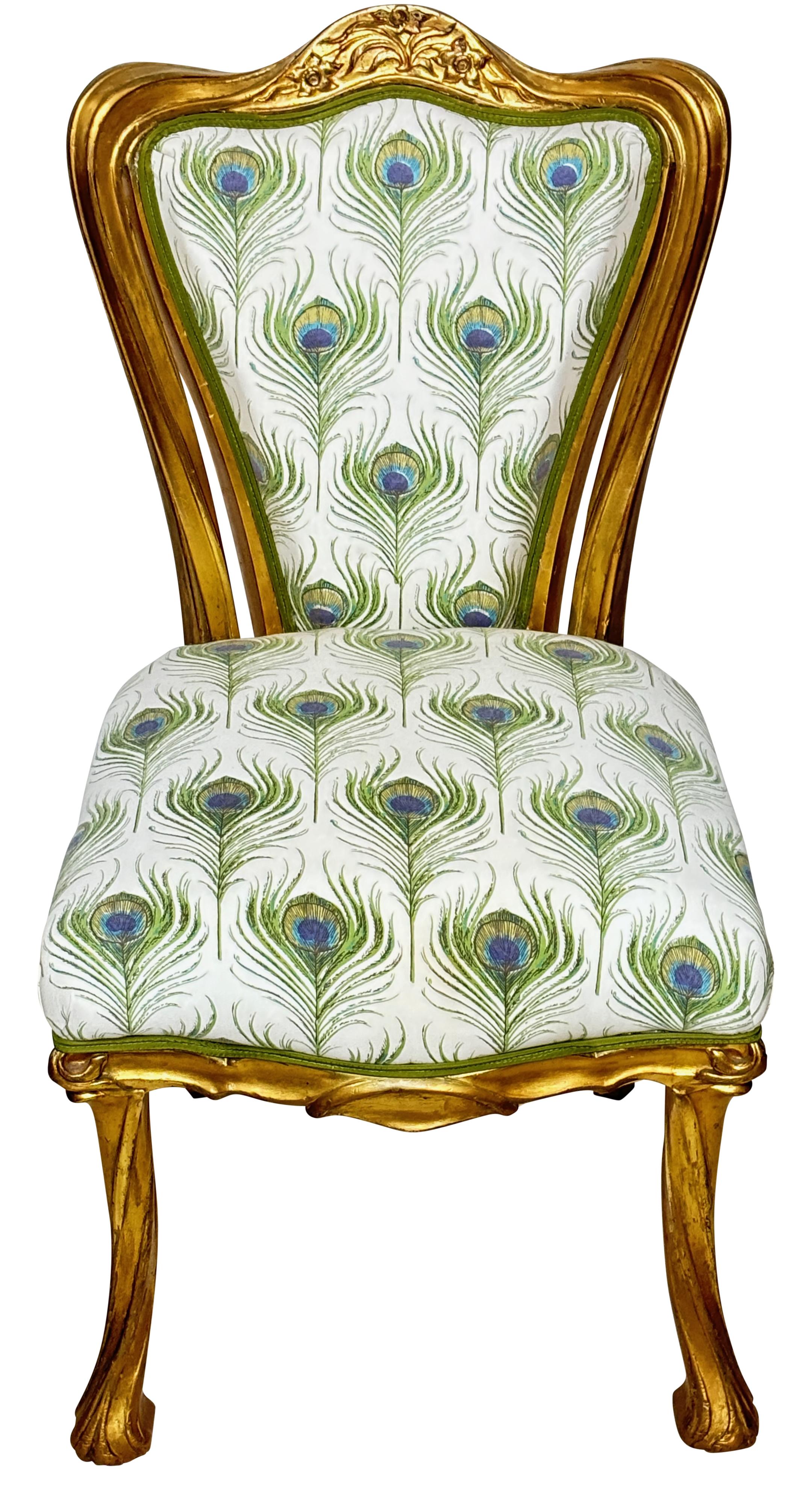 Französischer Jugendstil-Schminktischstuhl, um 1890 im Angebot 4