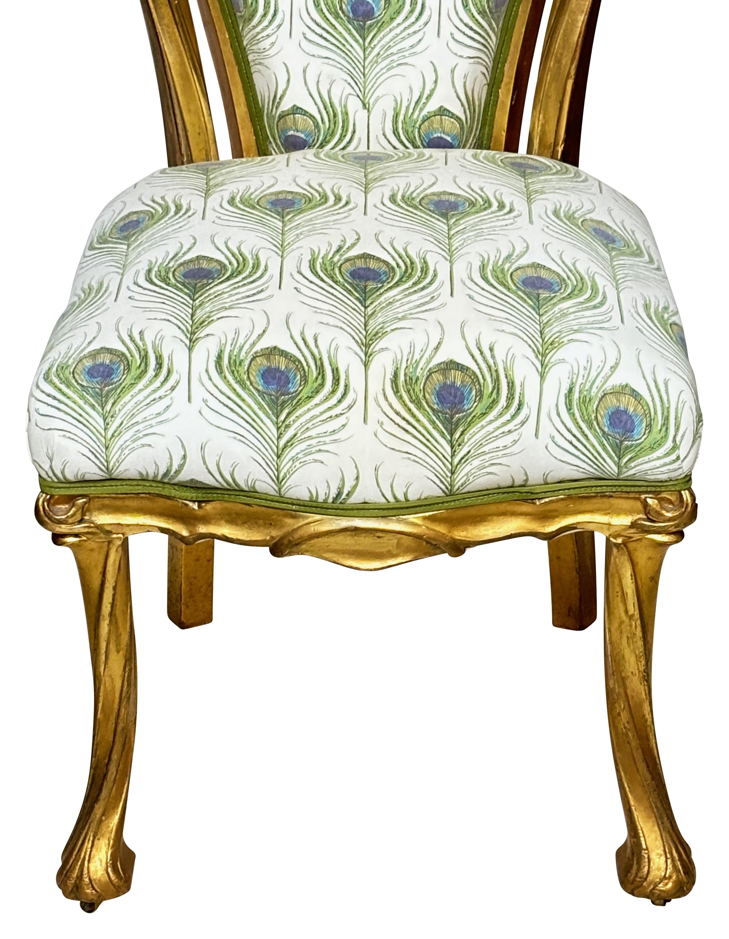 Französischer Jugendstil-Schminktischstuhl, um 1890 (Art nouveau) im Angebot