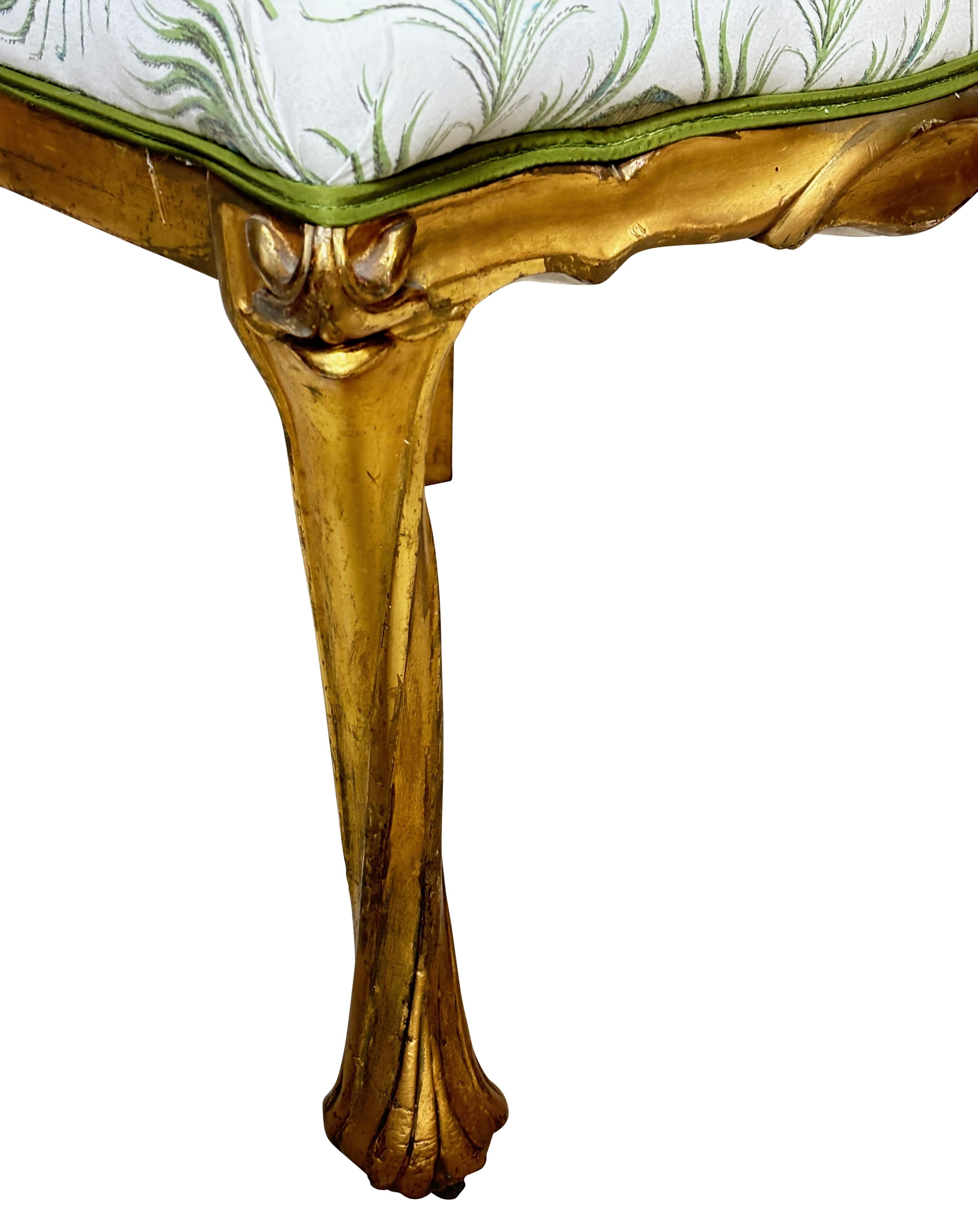 Französischer Jugendstil-Schminktischstuhl, um 1890 im Angebot 2