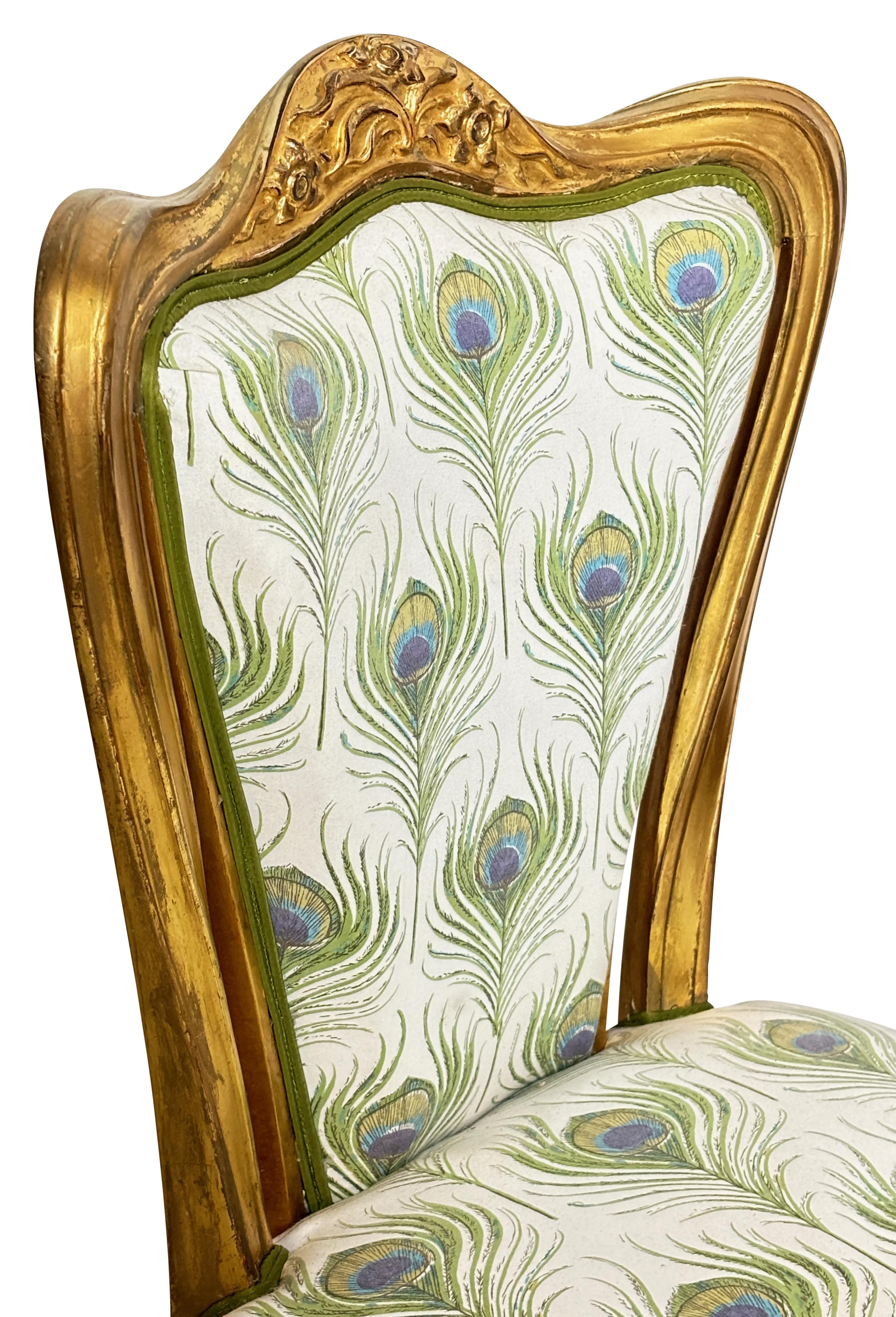 Französischer Jugendstil-Schminktischstuhl, um 1890 im Angebot 3
