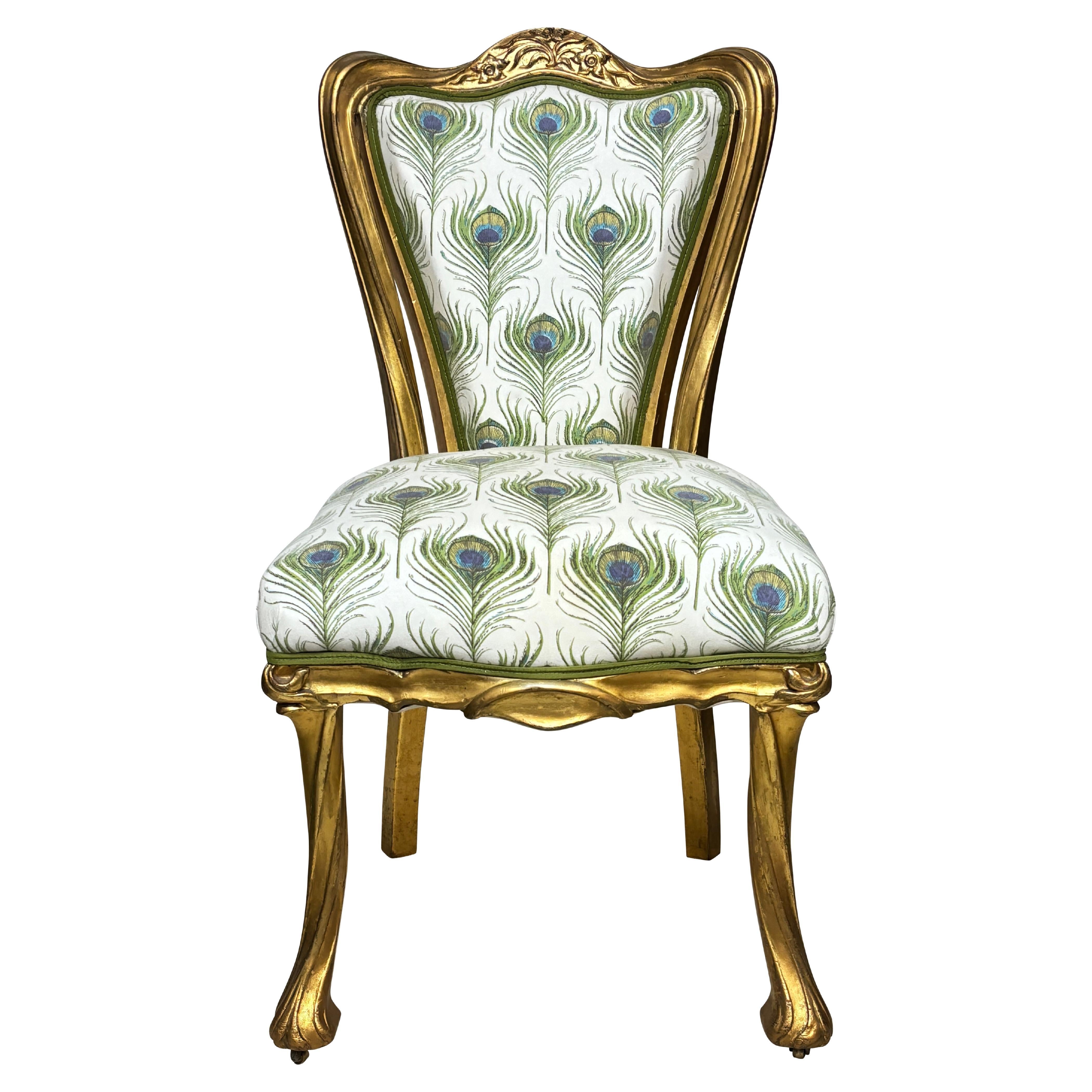French Art Nouveau Dressing Table Chair Circa 1890