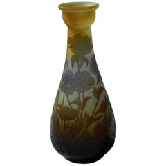 galle vase shapes French Art Nouveau Emile Galle Cameo Glass Vase Signed circa 1900, Amenomes