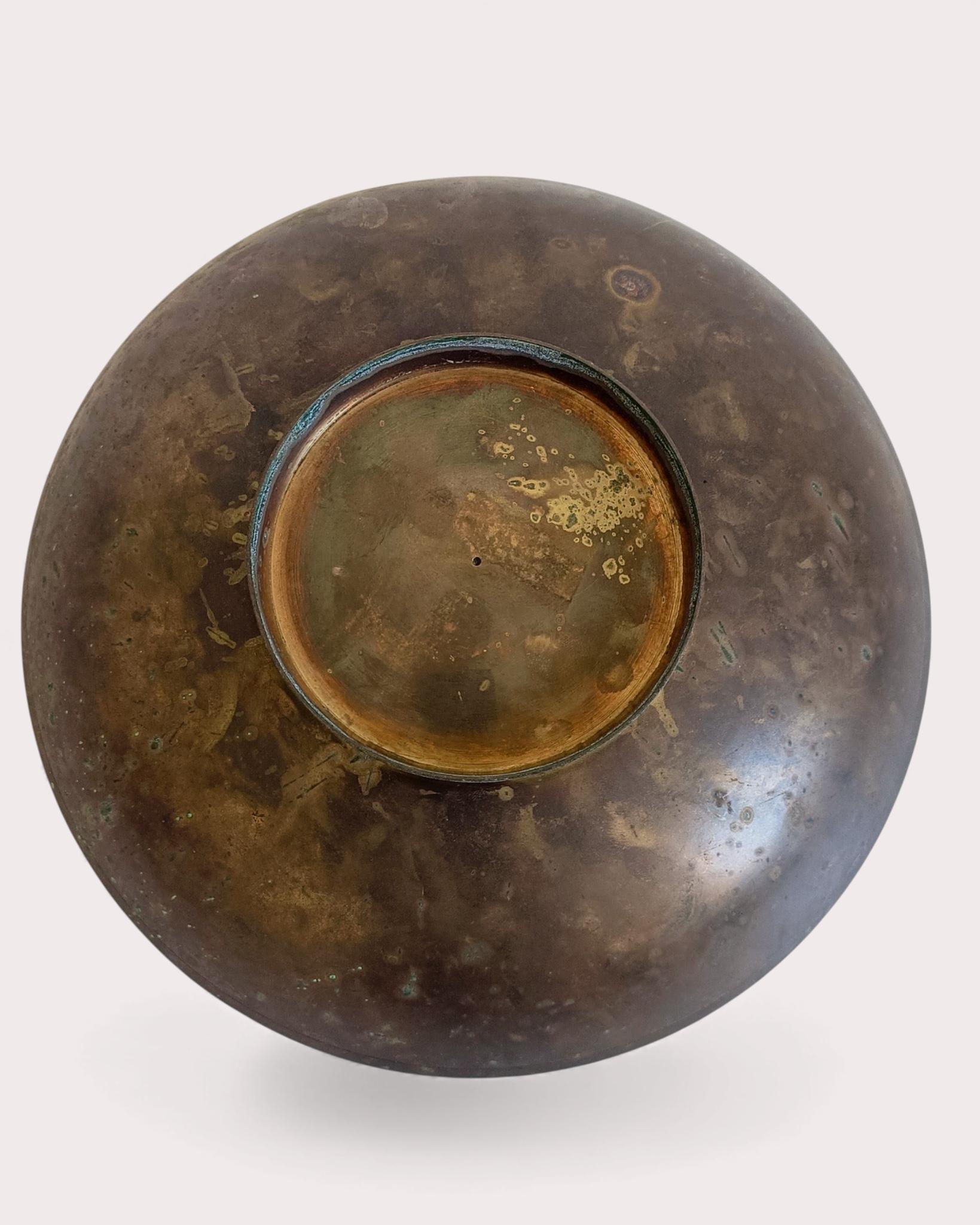 Ciotola francese in stile Art Nouveau smaltata (Cloisonné), 1900 circa in vendita 3