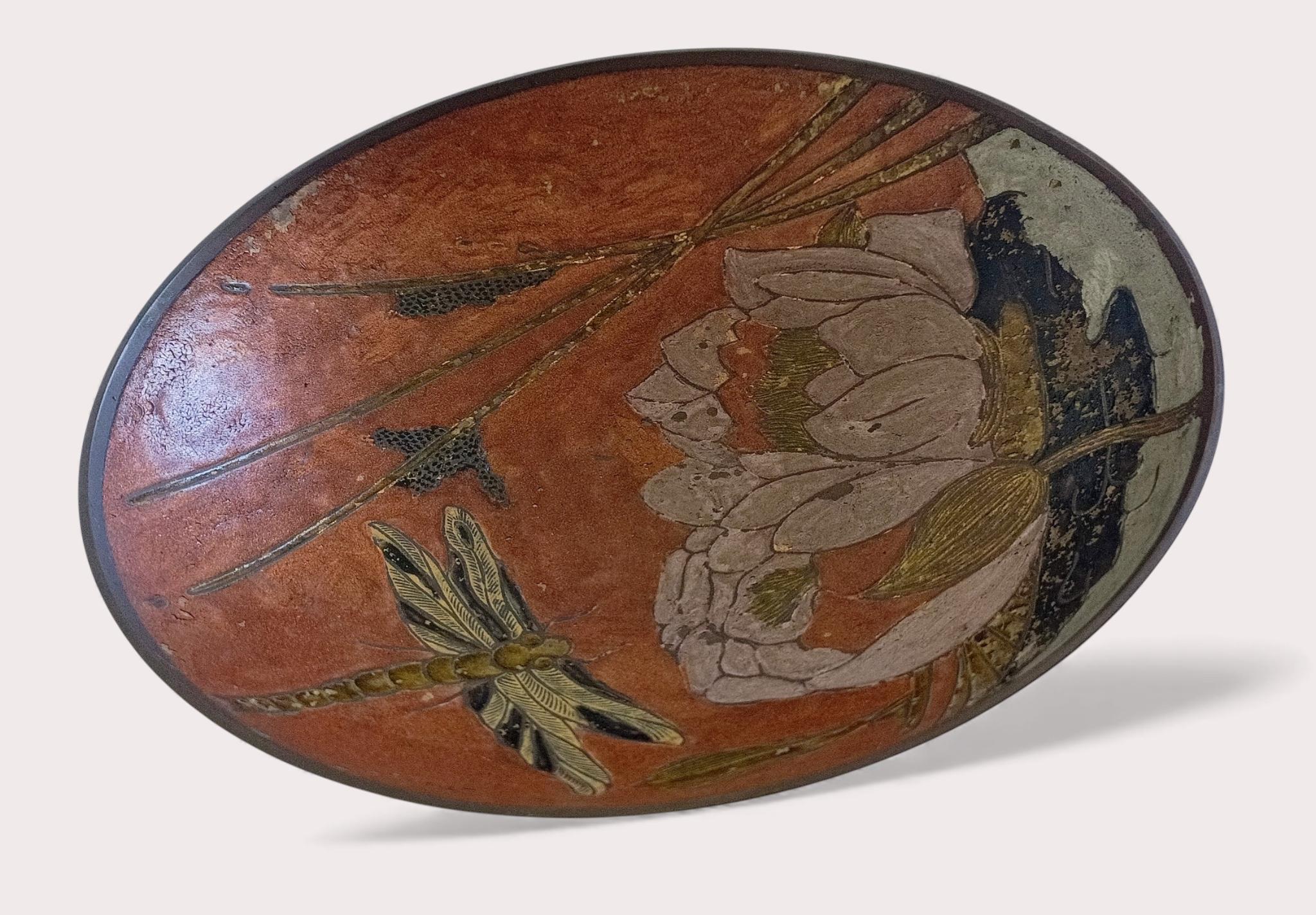 Ciotola francese in stile Art Nouveau smaltata (Cloisonné), 1900 circa in vendita 6