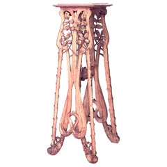 French Art Nouveau Filigree Pedestal