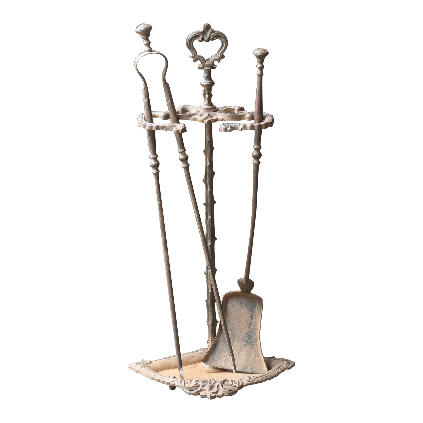 Utensilios franceses para chimeneas Art Nouveau, época principios del siglo XX en venta