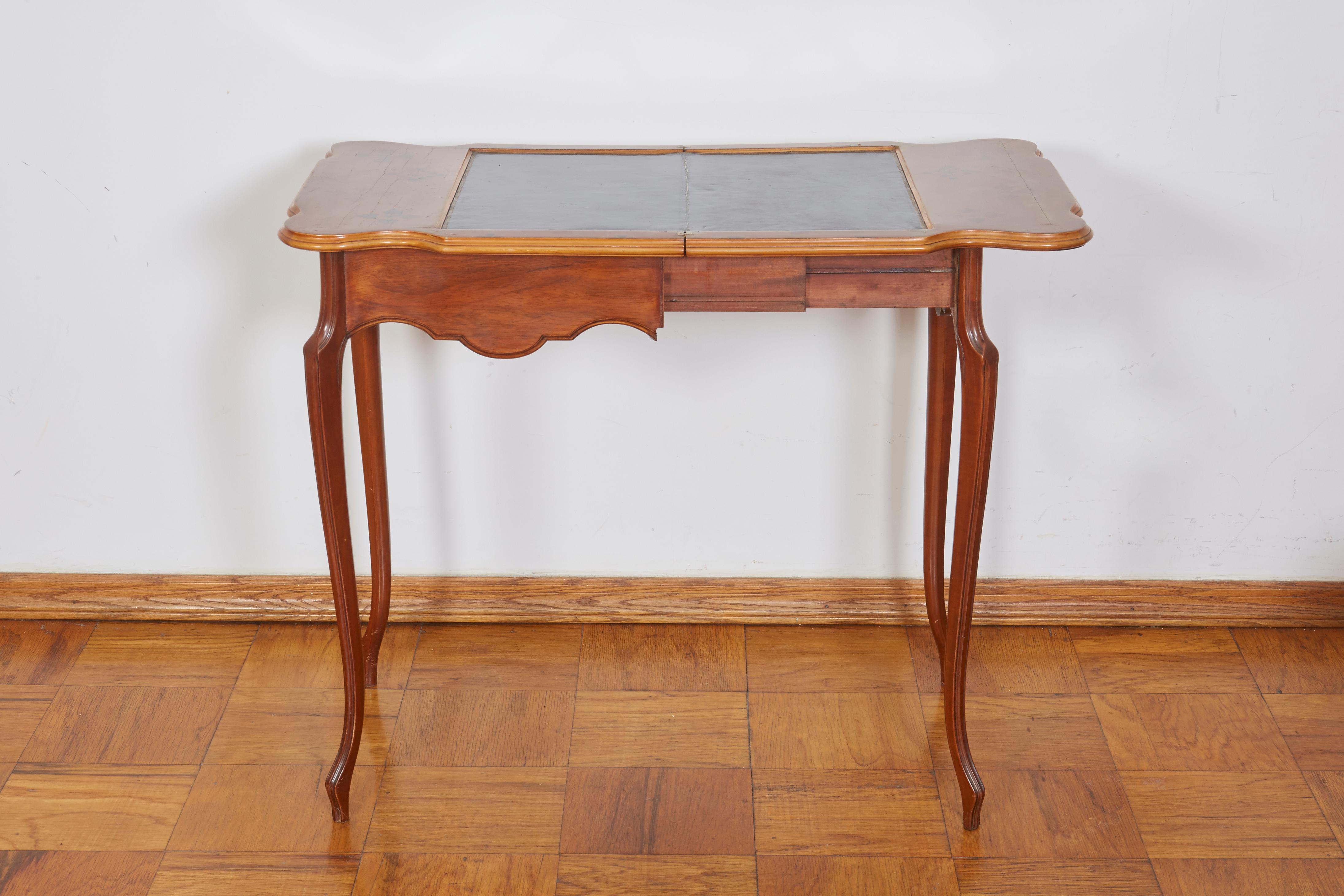 20th Century French Art Nouveau Game Table by Emile Galle For Sale