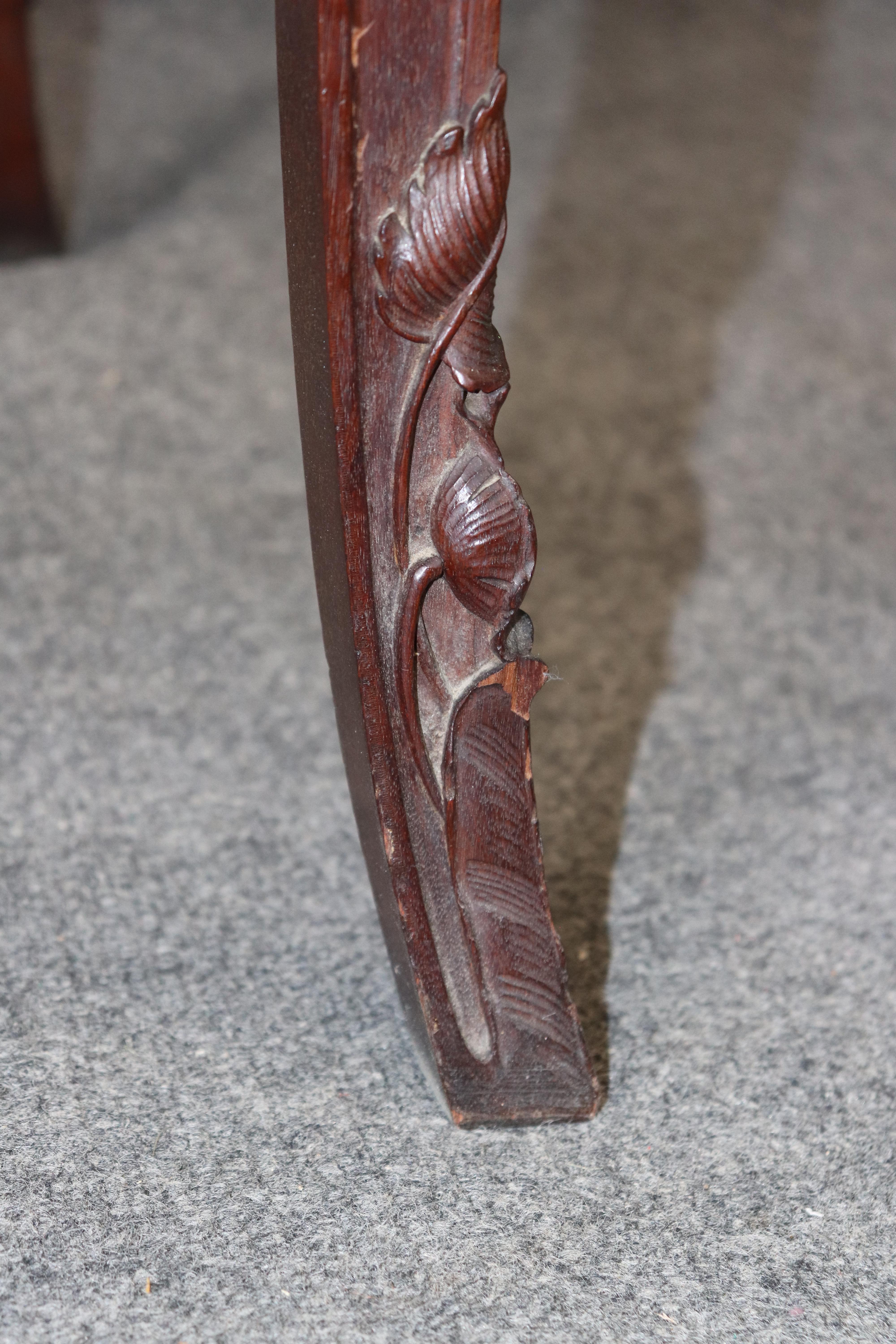 Vanità francese Art Nouveau intarsiata in noce e legno satinato da donna Galle in vendita 13