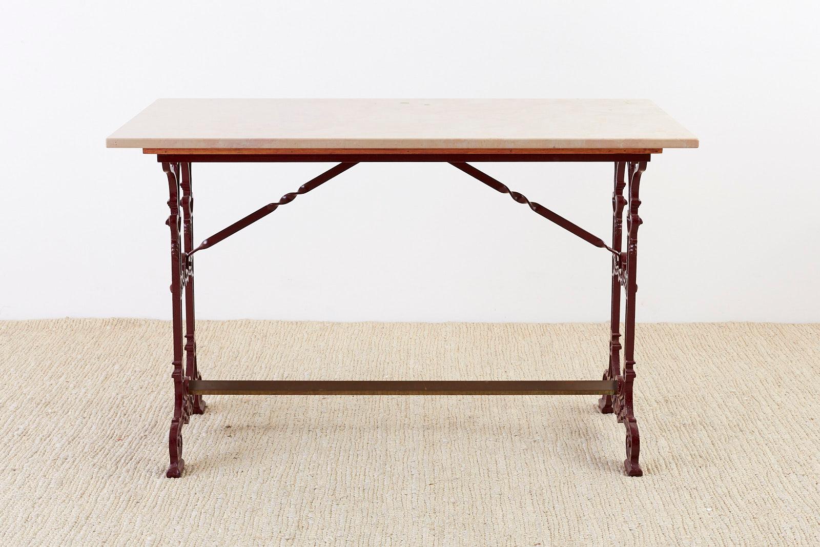 marble french bistro table