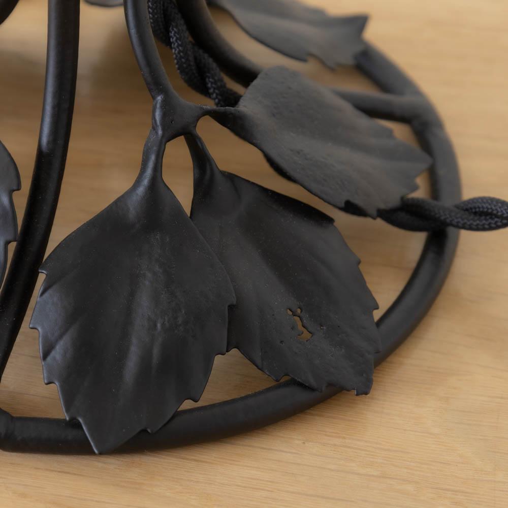 Lampe de table en fer Art nouveau français en vente 4