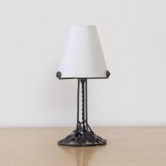 French Art Nouveau Iron Table Lamp
