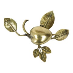 Boîte à bijoux Art Nouveau Français Cendrier Bronze Poires Années 20