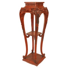 French Art Nouveau Lacquered Pedestal French Art Nouveau Lacquered Pedestal
